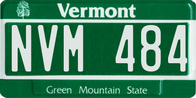 VT license plate NVM484
