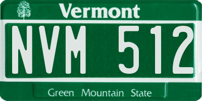 VT license plate NVM512