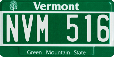 VT license plate NVM516