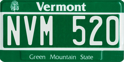 VT license plate NVM520
