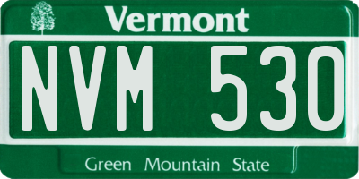 VT license plate NVM530