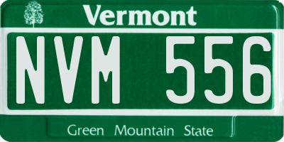 VT license plate NVM556