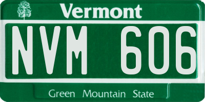 VT license plate NVM606