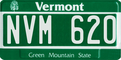 VT license plate NVM620