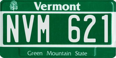 VT license plate NVM621