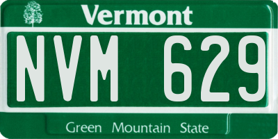 VT license plate NVM629