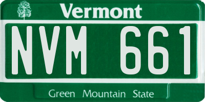VT license plate NVM661