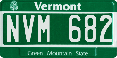 VT license plate NVM682