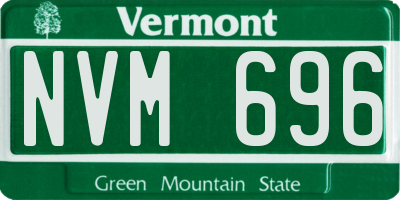 VT license plate NVM696