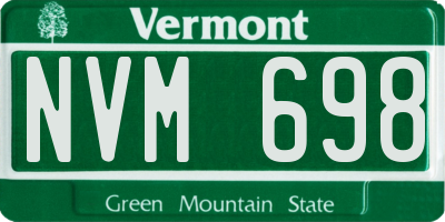 VT license plate NVM698