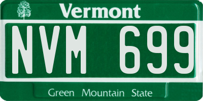 VT license plate NVM699