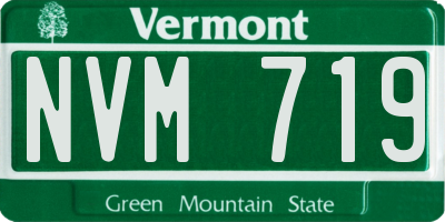 VT license plate NVM719