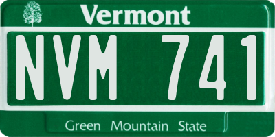 VT license plate NVM741