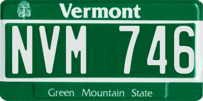 VT license plate NVM746