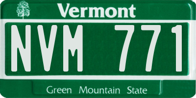 VT license plate NVM771