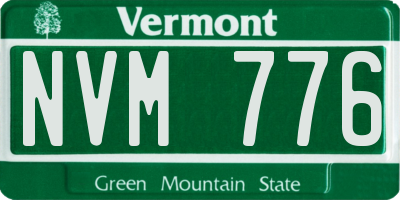 VT license plate NVM776