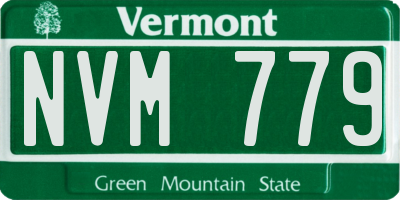 VT license plate NVM779