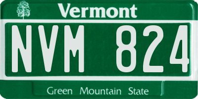 VT license plate NVM824