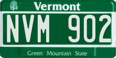 VT license plate NVM902