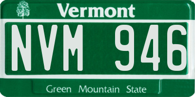 VT license plate NVM946