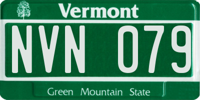 VT license plate NVN079
