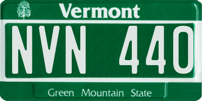 VT license plate NVN440