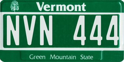 VT license plate NVN444