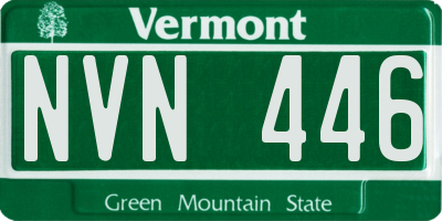 VT license plate NVN446