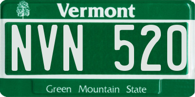 VT license plate NVN520