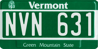 VT license plate NVN631