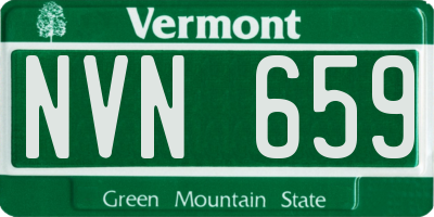 VT license plate NVN659