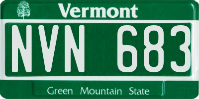 VT license plate NVN683