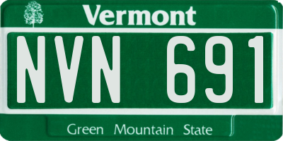 VT license plate NVN691