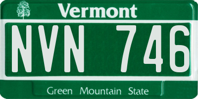 VT license plate NVN746