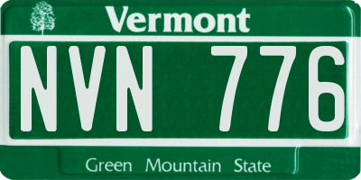 VT license plate NVN776