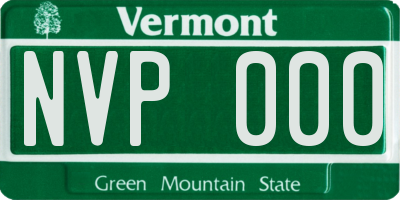 VT license plate NVP000