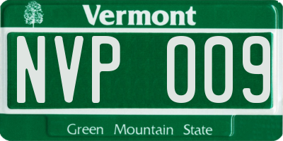 VT license plate NVP009