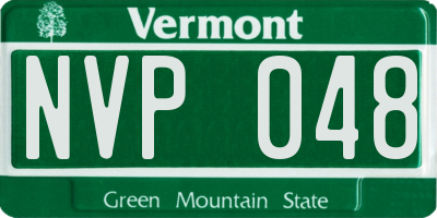 VT license plate NVP048