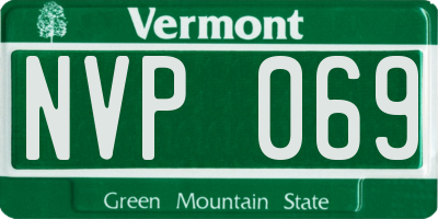 VT license plate NVP069