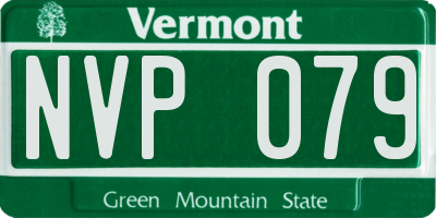 VT license plate NVP079