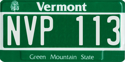 VT license plate NVP113