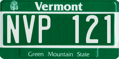 VT license plate NVP121