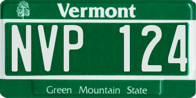 VT license plate NVP124