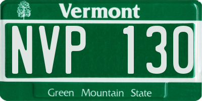 VT license plate NVP130