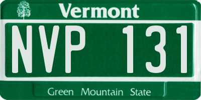 VT license plate NVP131