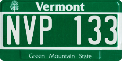 VT license plate NVP133