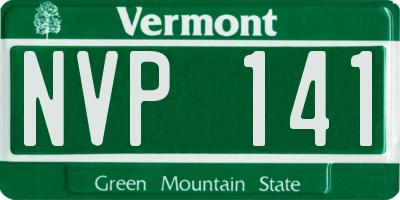 VT license plate NVP141