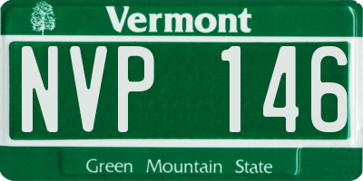 VT license plate NVP146