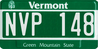VT license plate NVP148
