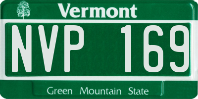 VT license plate NVP169